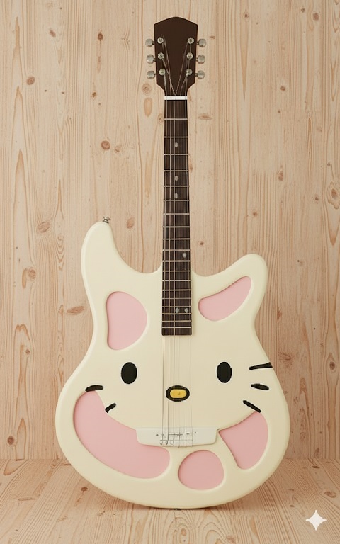 Hello Kitty guitar